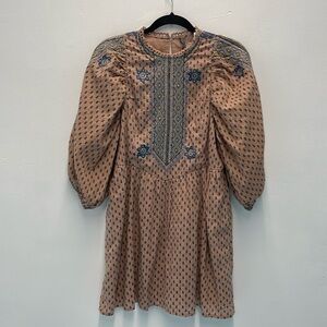 Anthropologie Boho Mini Dress New